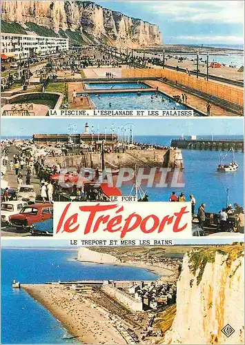 Cartes postales moderne Le Treport et mers les Bains Piscine