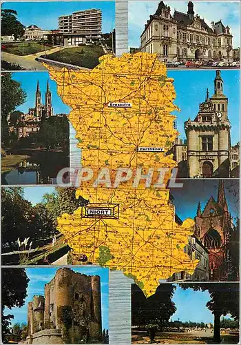 Cartes postales moderne Niort Deux Sevres La Residence de l'Orangerie L'Eglise St Andre Le Jardin des Plantes