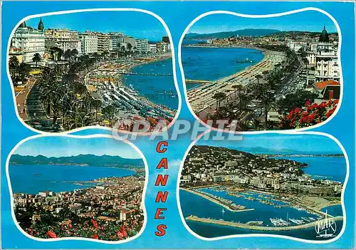 Cartes postales moderne La Cote d'Azur Cannes Les Palaces de la Croisette