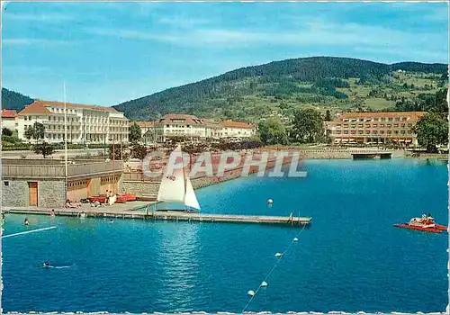 Moderne Karte Gerardmer Vosges Le Lac l'Esplanade et les Hotels