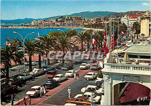 Moderne Karte Cannes AM La Croisette et le Suquet vus du Carlton