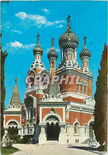 Cartes postales moderne La Cote d'Azur Nice Cathedrale Orthodoxe Russe