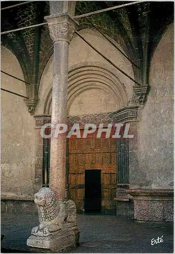 Moderne Karte Guillestre Le porche de l'Eglise