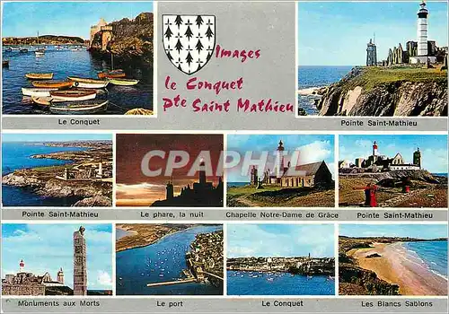 Moderne Karte Images le Conquent Pte Saint Mathieu Le Conquet Pointe Saint Mathieu