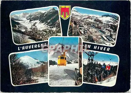 Cartes postales moderne Le Mont Dore vue generale La Bourboule vue generale Le Sancy