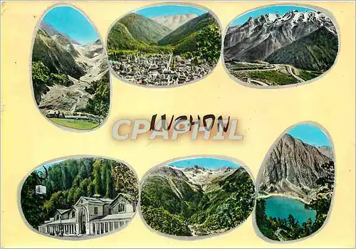 Cartes postales moderne Luchon En Parcourant Les Pyrenees ses Environs Hte Gne Hospice de France Vue generale