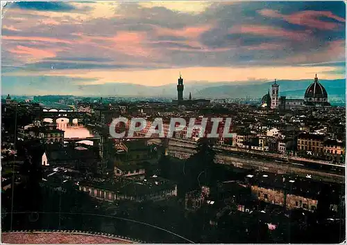 Cartes postales moderne Firenze Coucher du Soleil