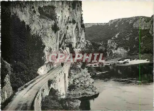 Moderne Karte Les Gorges de l'Ardeche La Route de Pont d'Arc