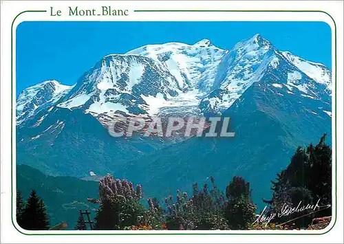 Cartes postales moderne Le Mont Blanc En ete