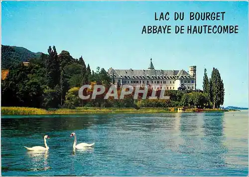 Moderne Karte Lac du Bourget Savoie Abbaye Royale de Hautecombe