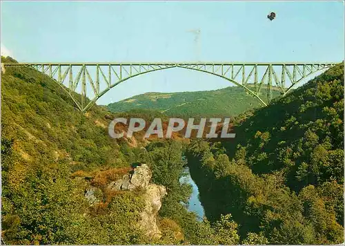 Moderne Karte Viaduc du Viaur Albi Tarn a Rodez Aveyron