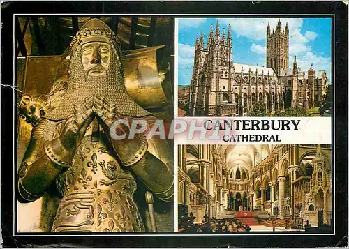 Moderne Karte Canterbury Cathedral The Black Prince's Effigy View from the South West