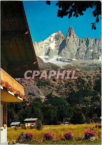 Cartes postales moderne Chamonix Mt Blanc L'Aiguille Verte et les Drus