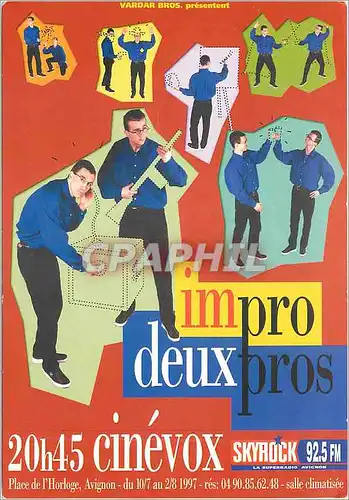 Cartes postales moderne Im pro deux pros Place de l'Horloge Avignon