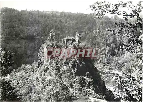 Cartes postales moderne La Correze Touristique Gorges de la Maronne Ruines de Merle