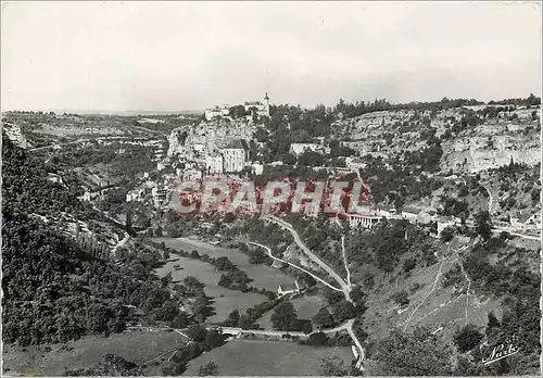 Moderne Karte Rocamadour Lot Vue generale