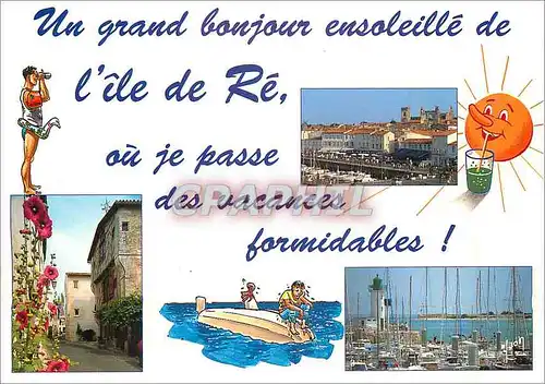 Cartes postales moderne Ile de Re Charente Maritime Ruelle fleurie a St Martin de Re