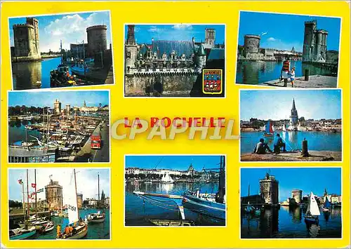 Moderne Karte La Rochelle Ville Historique Port de Commerce et de Peche Station Balneaire