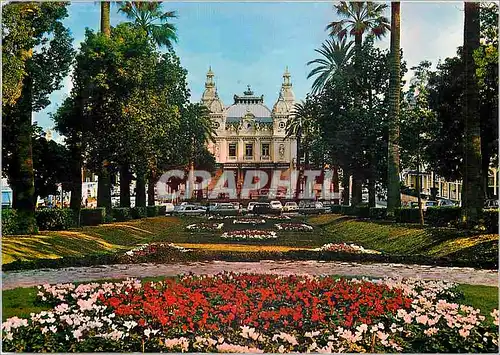 Moderne Karte Monte Carlo Le Casino et ses jardins