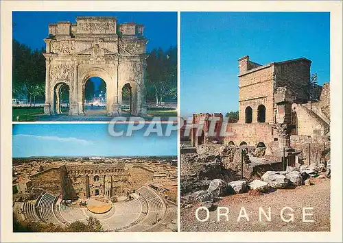 Cartes postales moderne Orange Vaucluse Arc de Triomphe la nuit