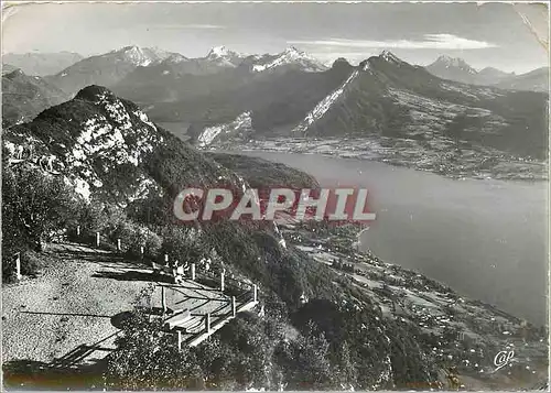 Cartes postales moderne Terrasse du Mont Veyrier Lac d'Annecy Massif des Bouges