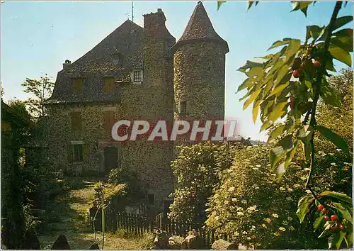 Moderne Karte Aux Environs de Decazeville Chateau de Gironde Aveyron