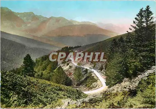 Cartes postales moderne Environs de Bagnere de Bigorre Route du Col d'Aspin de Bagneres a Luchon