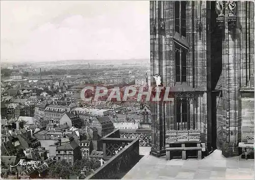 Cartes postales moderne Strasbourg Panorama vu de la Plate forme de la Cathedrale