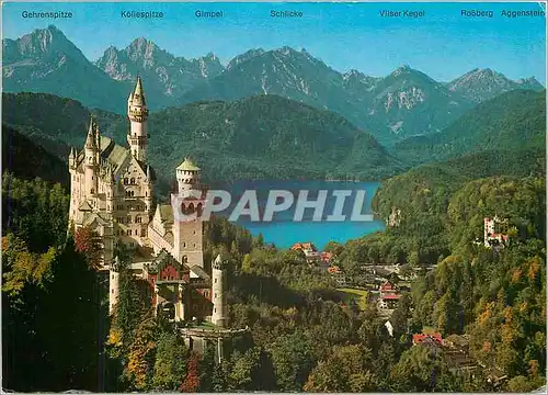 Cartes postales moderne Royal Castles Neuschwanstein and Hohenschwangau