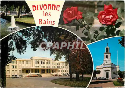 Moderne Karte Divonne les Bains Ain