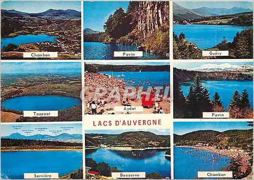 Cartes postales moderne Lacs d'Auvergne Chambon Pavin Guery