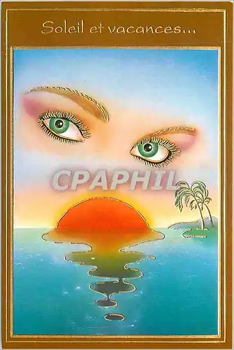 Cartes postales moderne Soleil et vacances