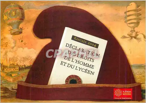 Cartes postales moderne La Region multiplie par le rythme des constructions Declaration des droits de l'homme et du cito