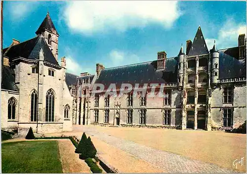 Moderne Karte Chateau de Chateaudun Eure et Loir Cour d'Honneur Aile de Longueville