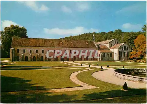 Moderne Karte Abbaye de Fontenay Vue de l'Est