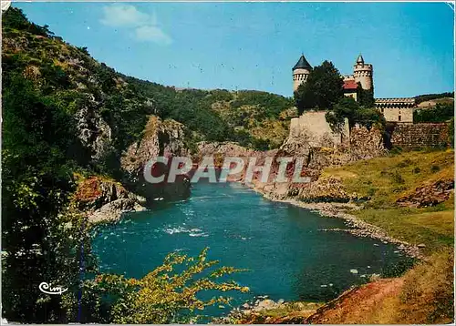 Cartes postales moderne Environs de Roanne Loire Les Gorges de la Loitre et Chateau de la Roche