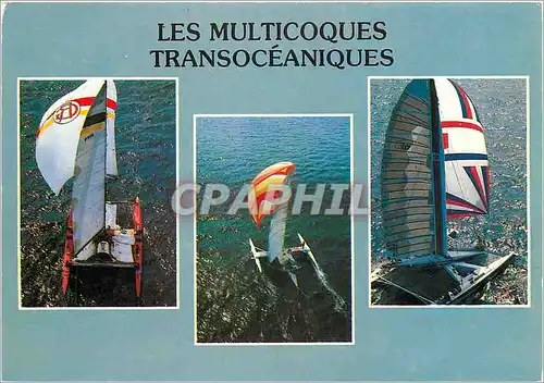 Cartes postales moderne Les Multicoques Transoceaniques Catamaran Roger et Gallet Bateaux