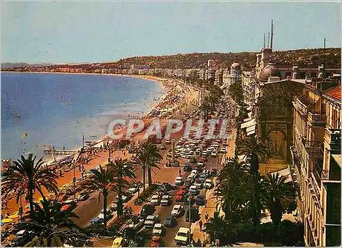 Moderne Karte La Cote d'Azur Nice La Promenade des Anglais