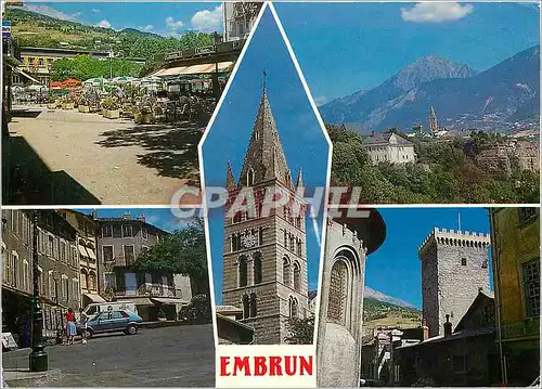 Cartes postales moderne Embrun Hautes Alpes La cathedrale La Place St Marcelin