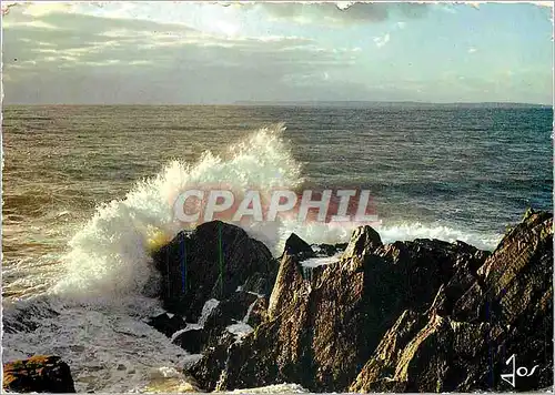 Cartes postales moderne La Bretagne en Couleurs Effet de vague sur la Cote Bretonne