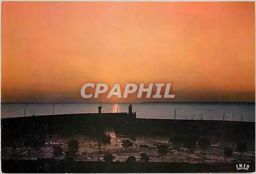 Cartes postales moderne Cote de Jade Tharon Plage Coucher de Soleil sur le Port
