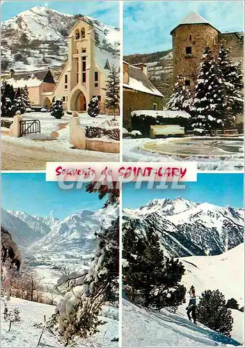 Moderne Karte Vallee d'Aure Htes Pyrenees Saint Lary L'Eglise La Tour Hachan