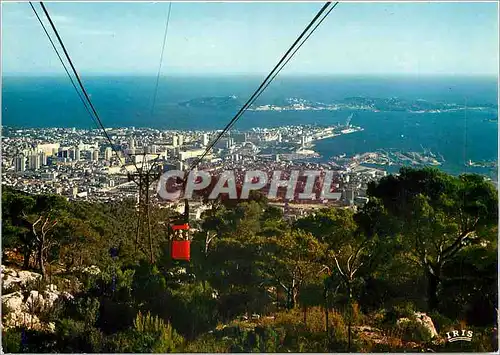 Cartes postales moderne Toulon Var Du Mont Faron panorama sur la Rade