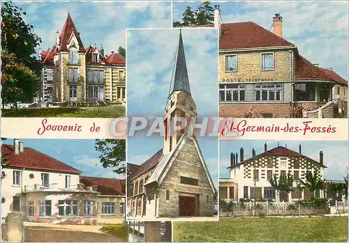 Cartes postales moderne Saint Germain des Posses Allier Hotel de Ville Ecole Suzanne Terret