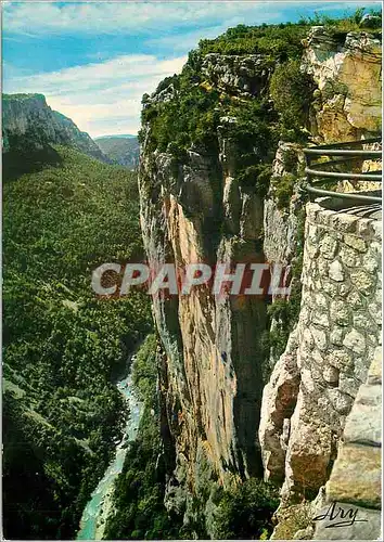 Cartes postales moderne Les Gorges Pittoresques du Verdon Route des cretes belvedere de l'Escalez