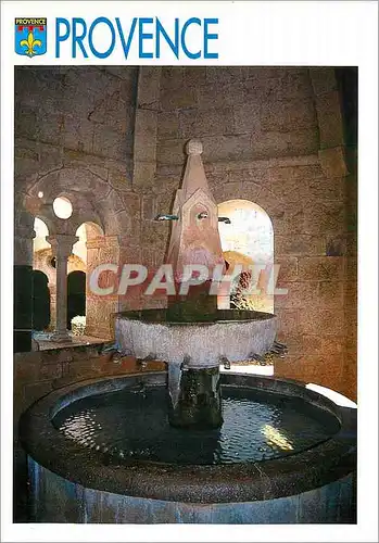 Moderne Karte Abbaye du Thoronet Fontaine lavabo pour la consomation et ablution des mains