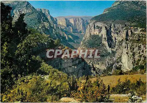 Cartes postales moderne Les Gorges du Verdon La Corniche sublime vue sur les balcons de la mescla