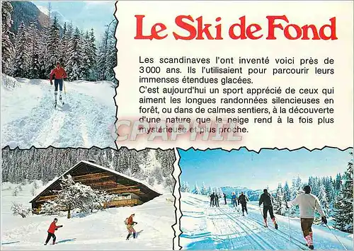 Moderne Karte Le Ski de Fond