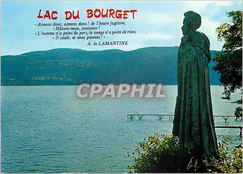 Cartes postales moderne Le Lac du Bourget Savoie Lamartine et le Lac