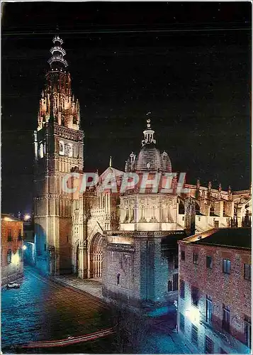 Cartes postales moderne Toledo Vue nocturne Cathedrale